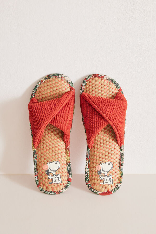 Women'secret Zapatillas abiertas casa naranja naranja