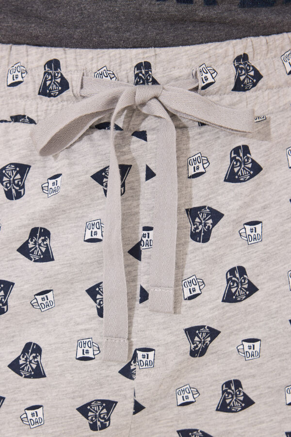 Women'secret Pijama Star Wars masculino 100% algod&atilde;o cinzento