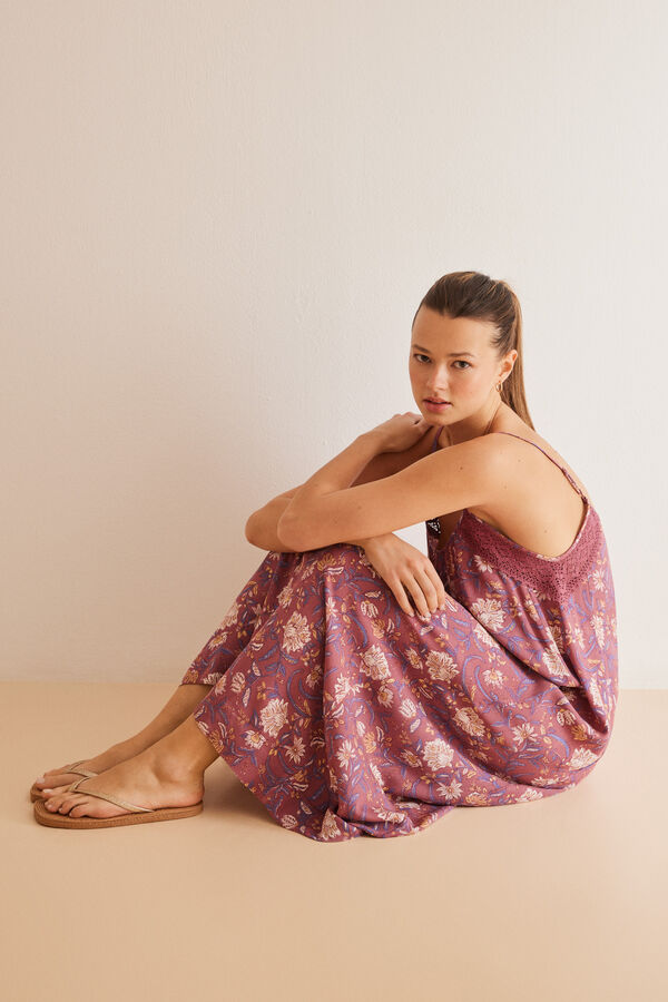 Women'secret Vestido bambula estampado boho estampado