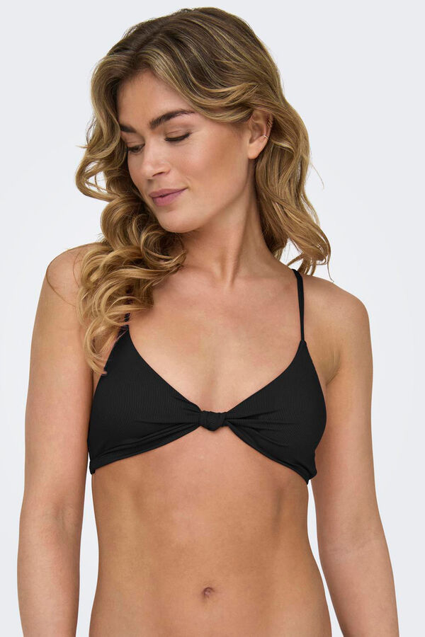Only Top bikini nudo negro