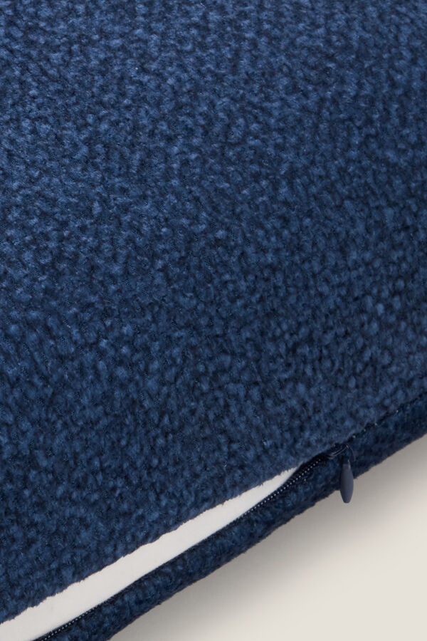 Textura Capa coxim veludo azul