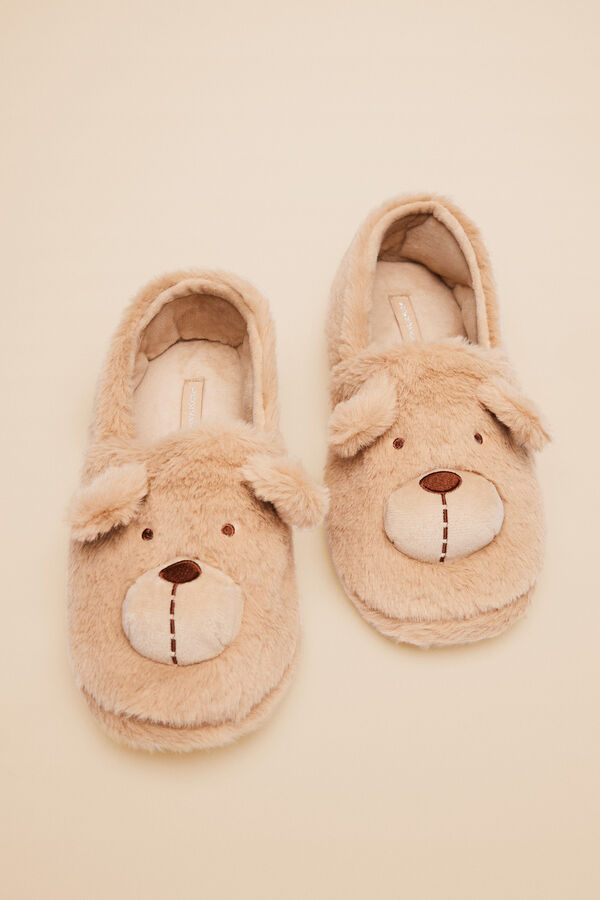 Women'secret Zapatillas casa oso nude