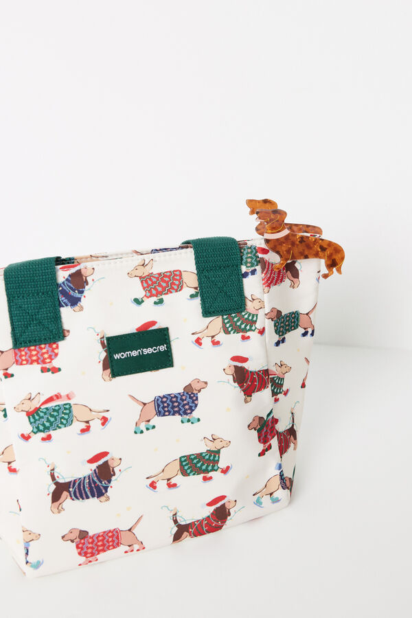 Women'secret Mola de cabelo de c&atilde;o-salsicha branco