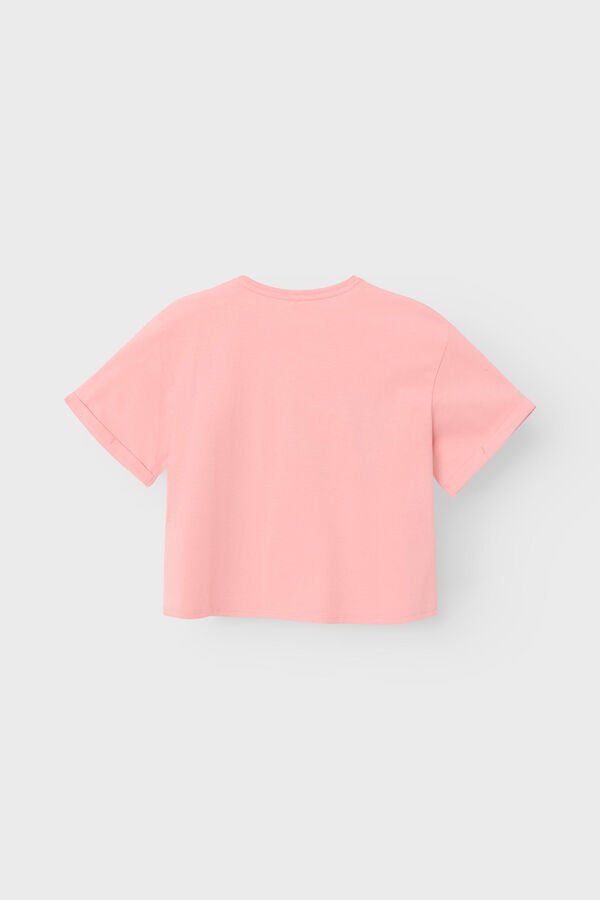 Name it T-shirt menina HAPPY rosa