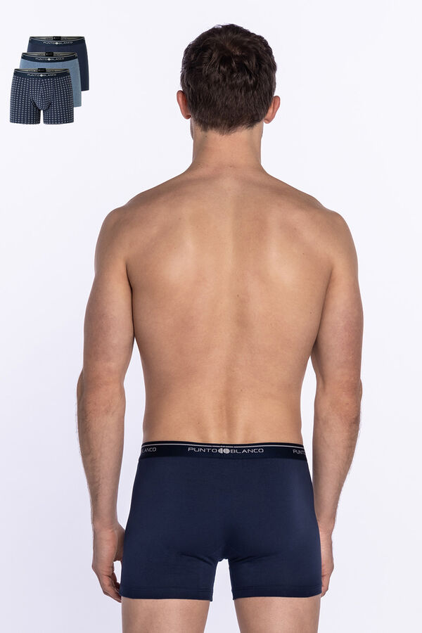 Punto Blanco Pack de 3 boxers algod&oacute;n estampado