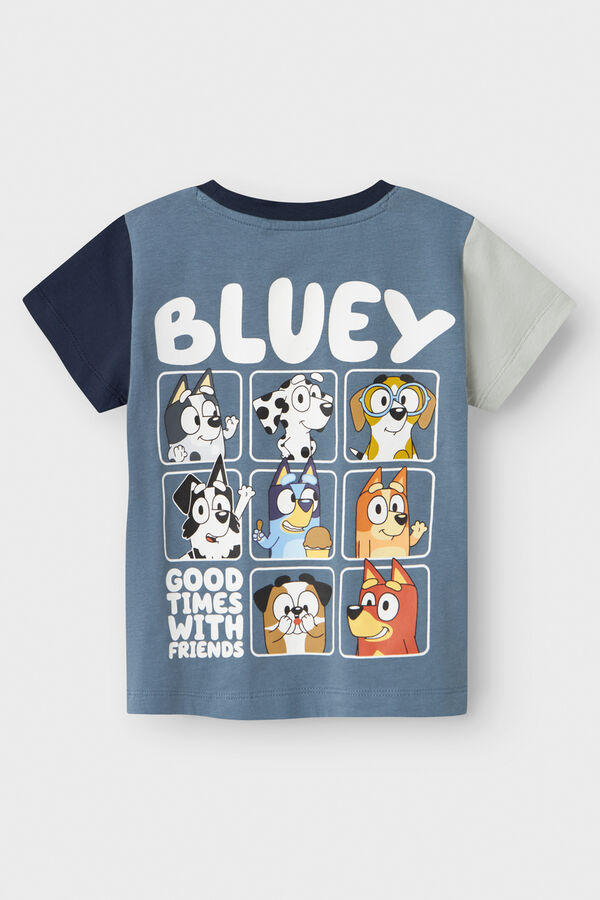 Name it Camiseta manga curta azul cinzento