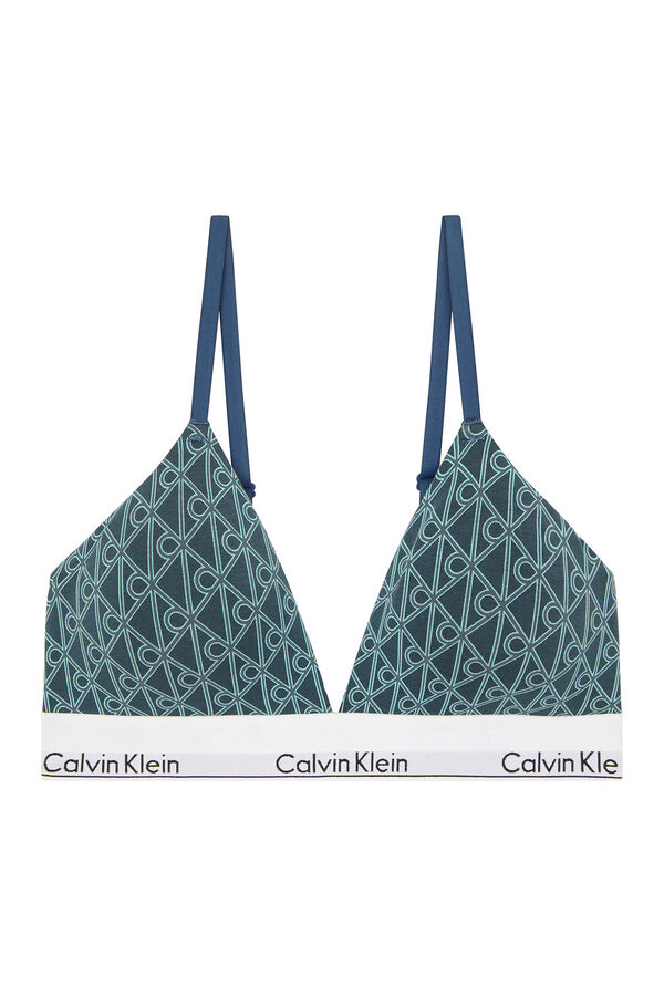 Calvin Klein Soutien tri&acirc;ngulo azul