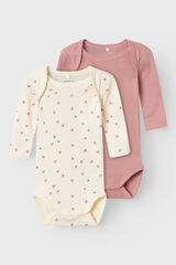 Name it Pack bodys corazones beb&eacute; ni&ntilde;a blanco