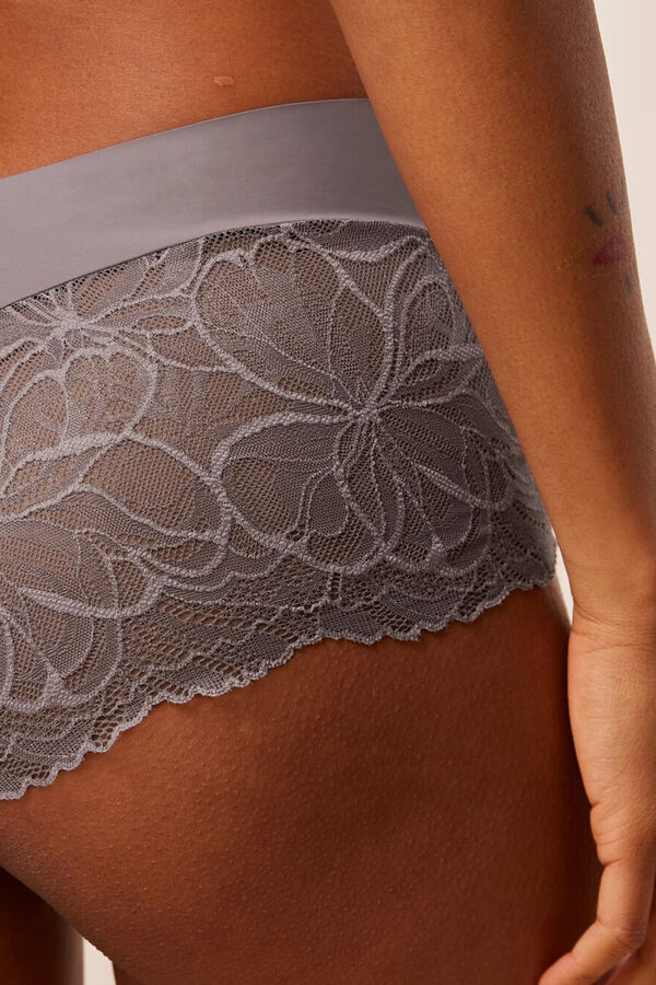 Triumph cal&ccedil;&otilde;es de renda ilus&atilde;o cinzento