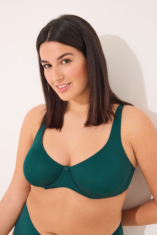 Women'secret Soutien de microfibra verde PRETTY clássico verde