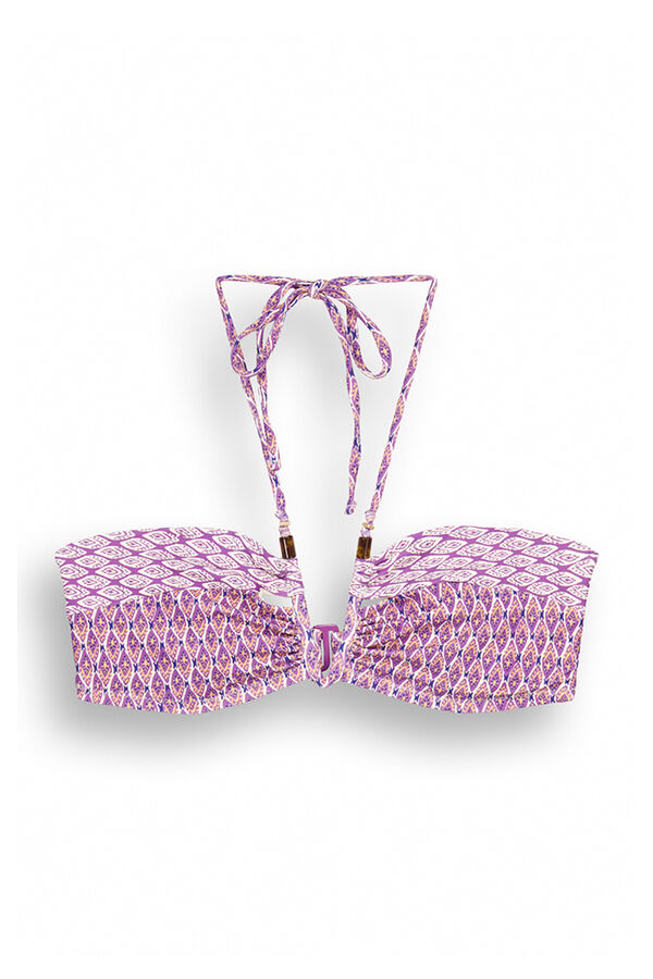 Women'secret Top bikini bandeau aro boho estampado