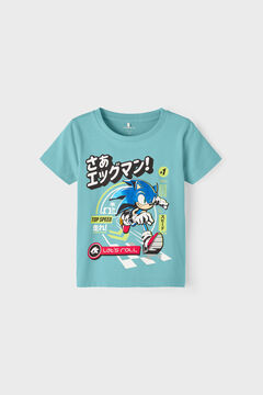 Womensecret T-shirt de menino de manga curta do Sonic azul