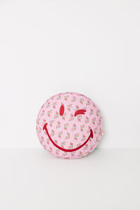 Women'secret Coj&iacute;n redondo estampado Smiley