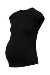 Only Maternity Camiseta premam&aacute; de mangas murci&eacute;lago color negro negro