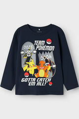 Name it Camiseta de Pokemon de ni&ntilde;o azul