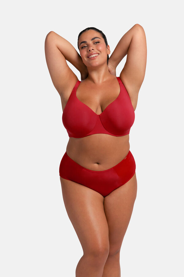 Dorina Culotte alta vermelho