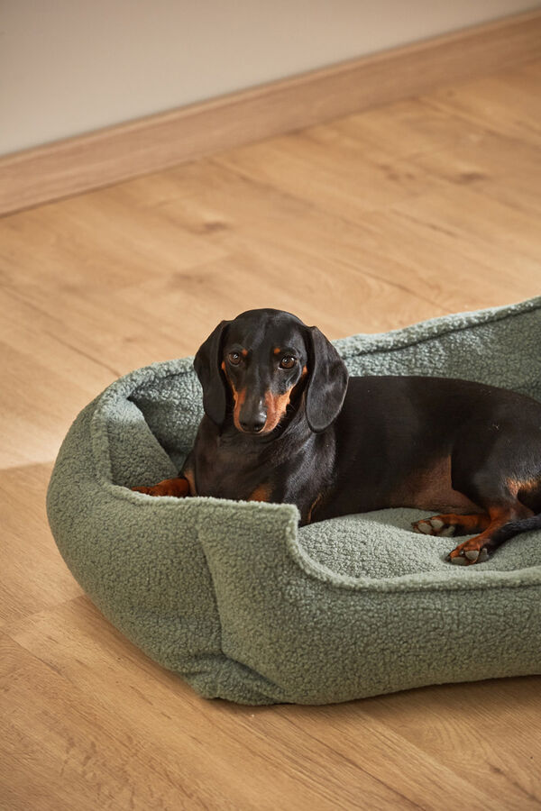 Calma House Cama para mascotas desenfundable verde Henry verde