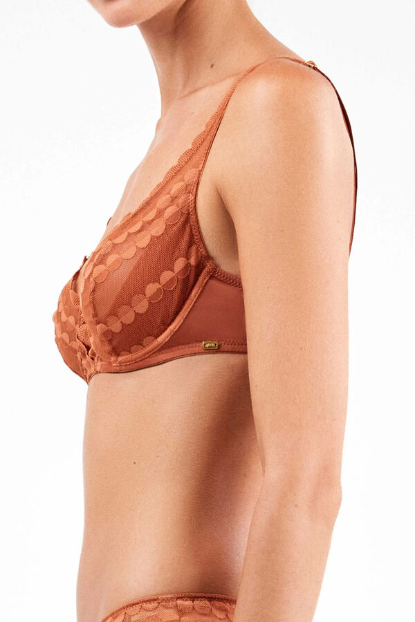 Gisela Soutien balconette sem enchimento estampado