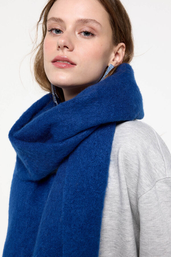 Pieces Bufanda lisa  azul