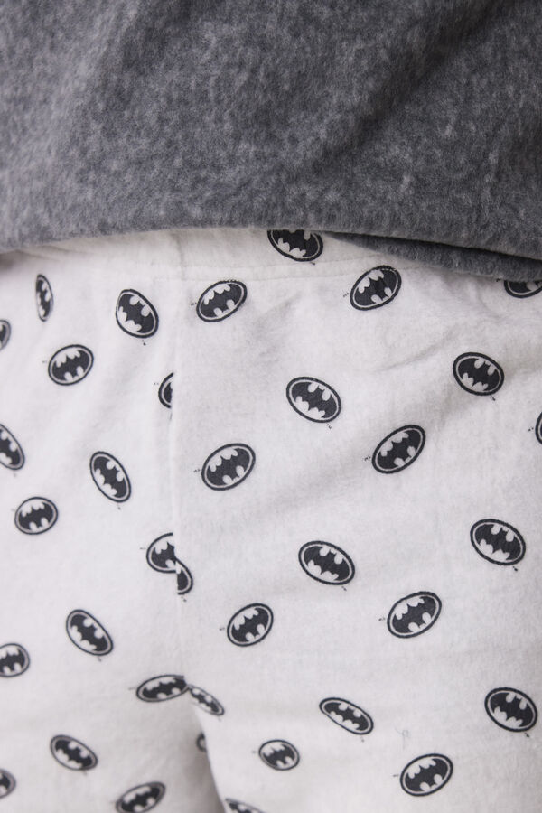 Women'secret Pijama largo hombre polar "Batman" gris