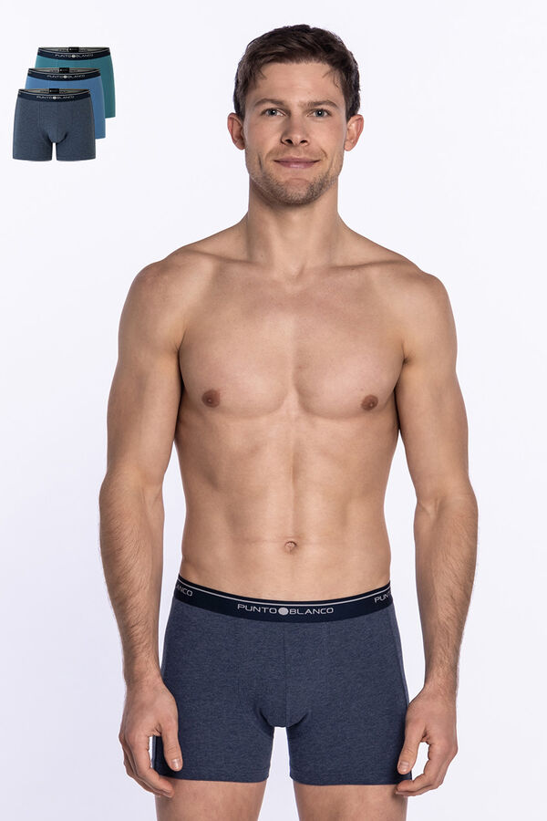 Punto Blanco Pack de 3 boxers algod&oacute;n estampado