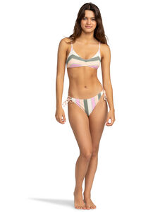 Roxy Cuecas de biquíni com laço lateral para Mulher - Vista Stripe 