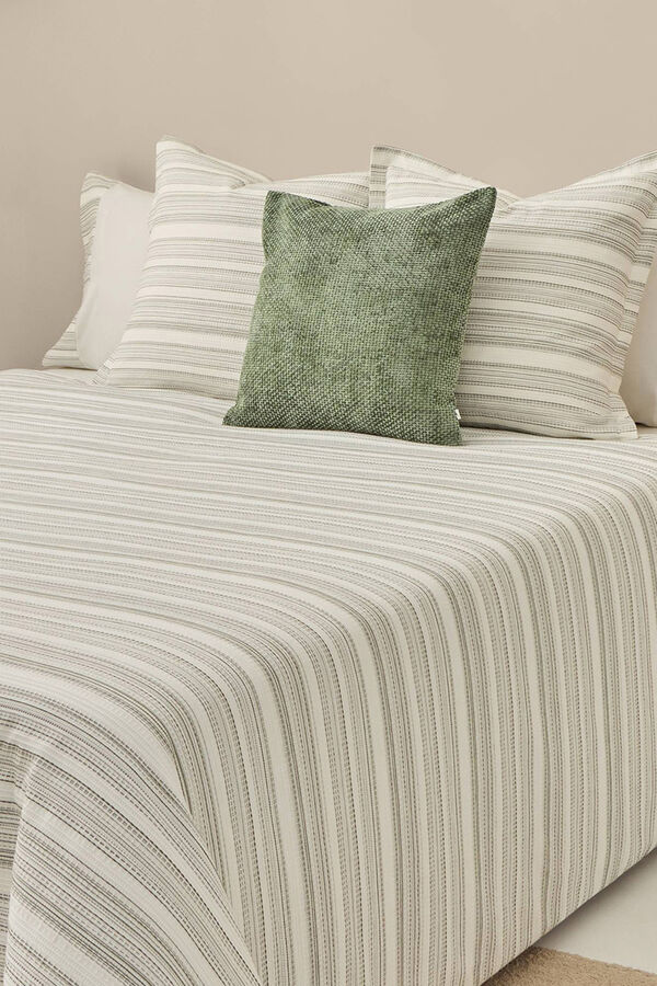 Textura Capa de edredom texturizada verde