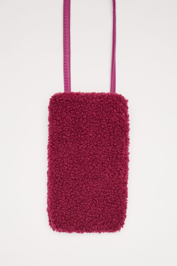 Womensecret Capa porta-telemóvel lã rosa rosa