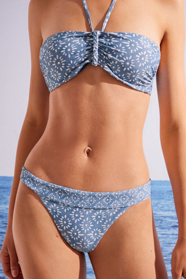 Womensecret  Braga bikini brasileña estampado  azul estampado
