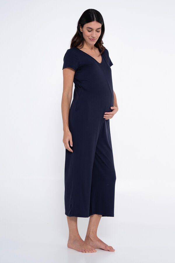 Ohma! Macacão pré-mamã azul