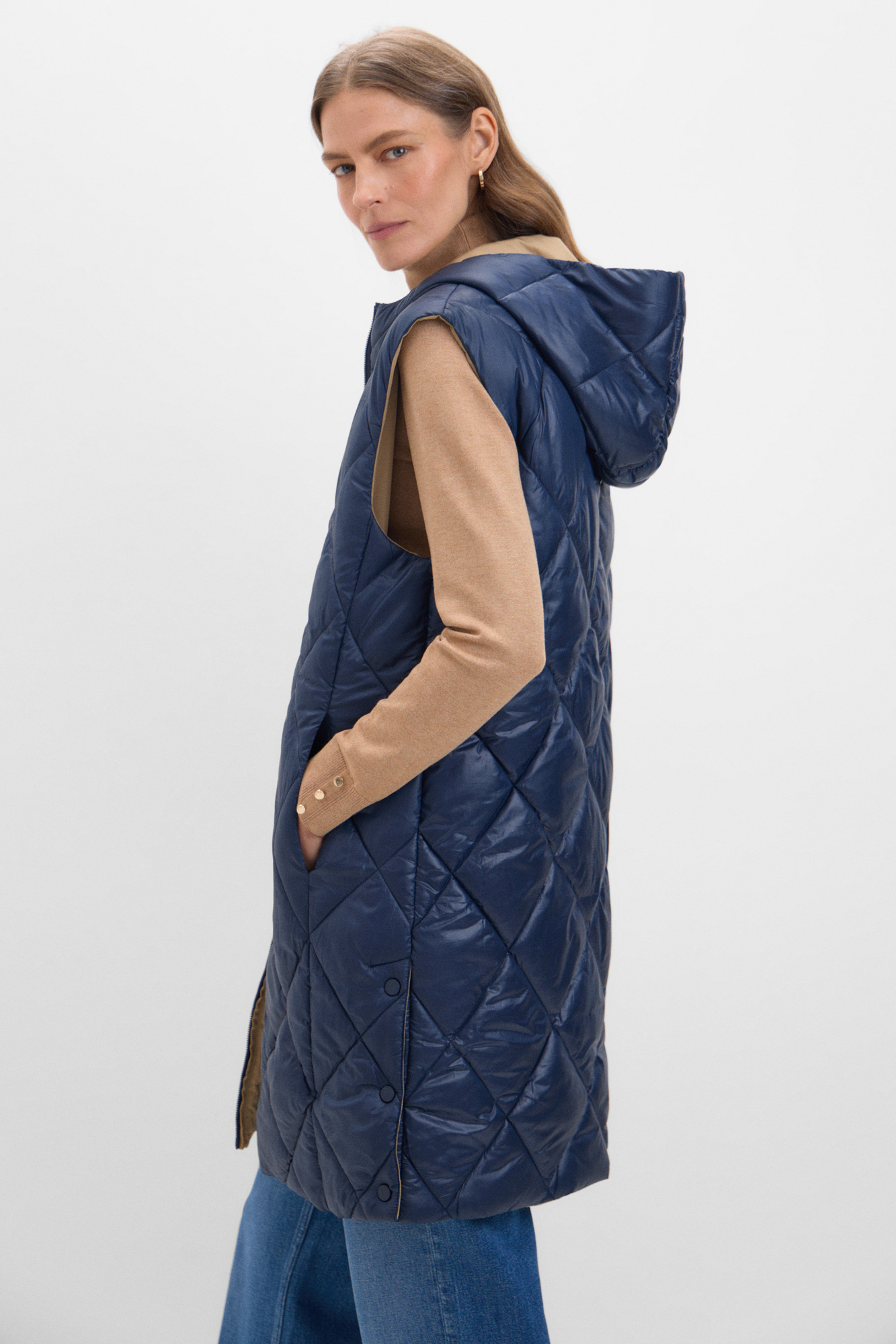 Chaleco Reversible Chaleco Largo Mujer Cortefiel Chaleco Acolchado