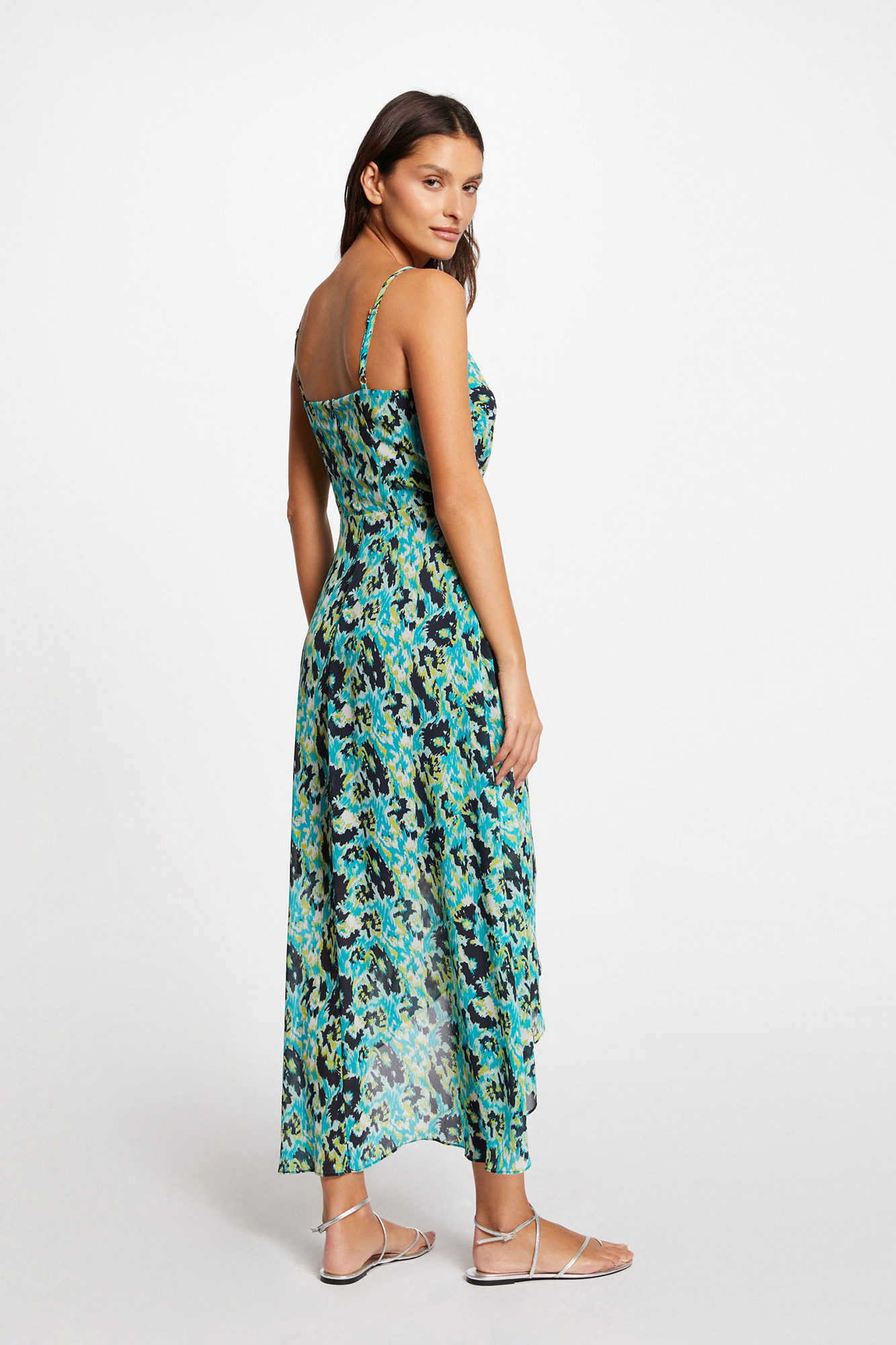 Vestido largo estampado Ofertas en vestidos de mujer Fifty Factory