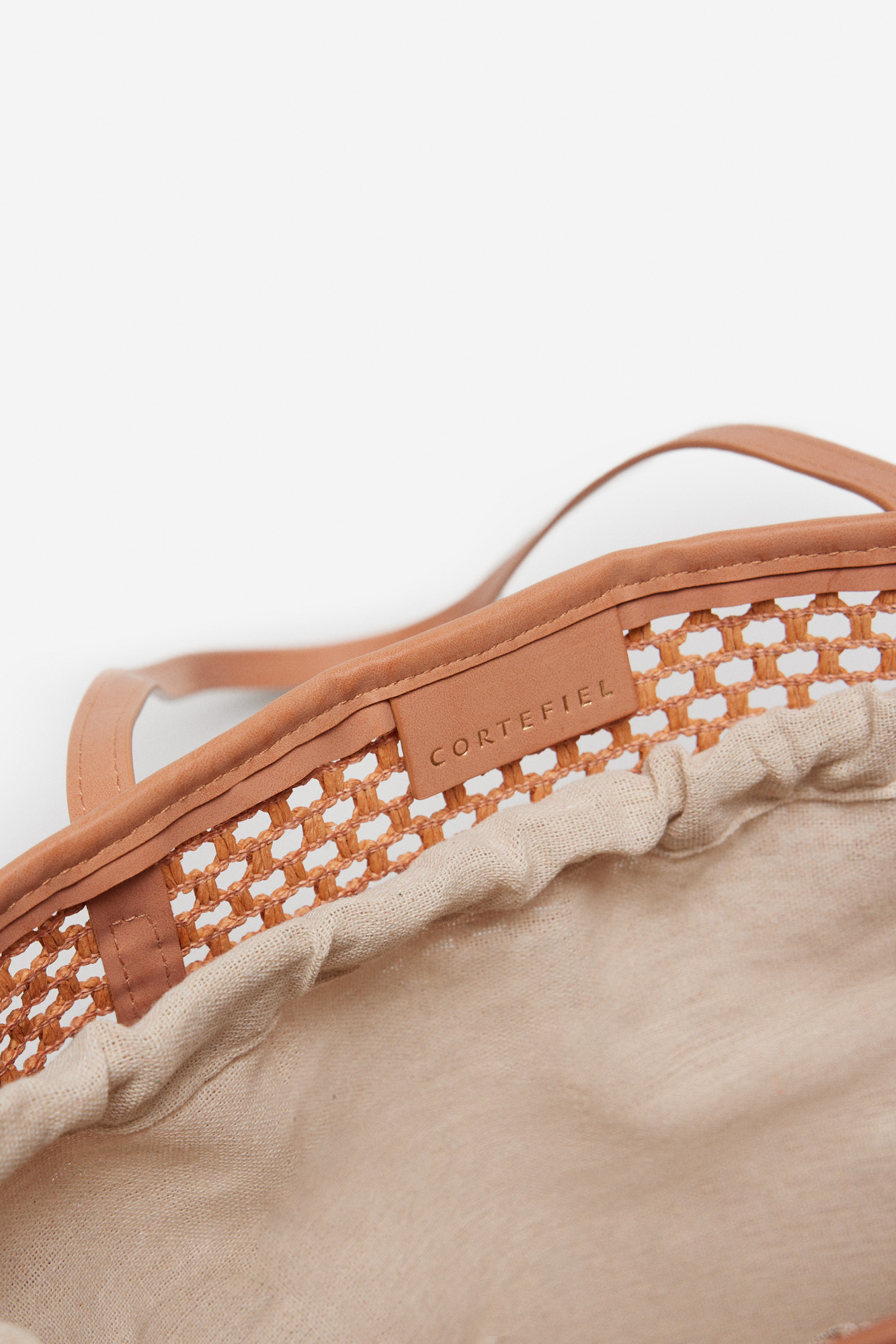 Complementos Organizador De Bolsos Cortefiel Bolso Shopper Tejido