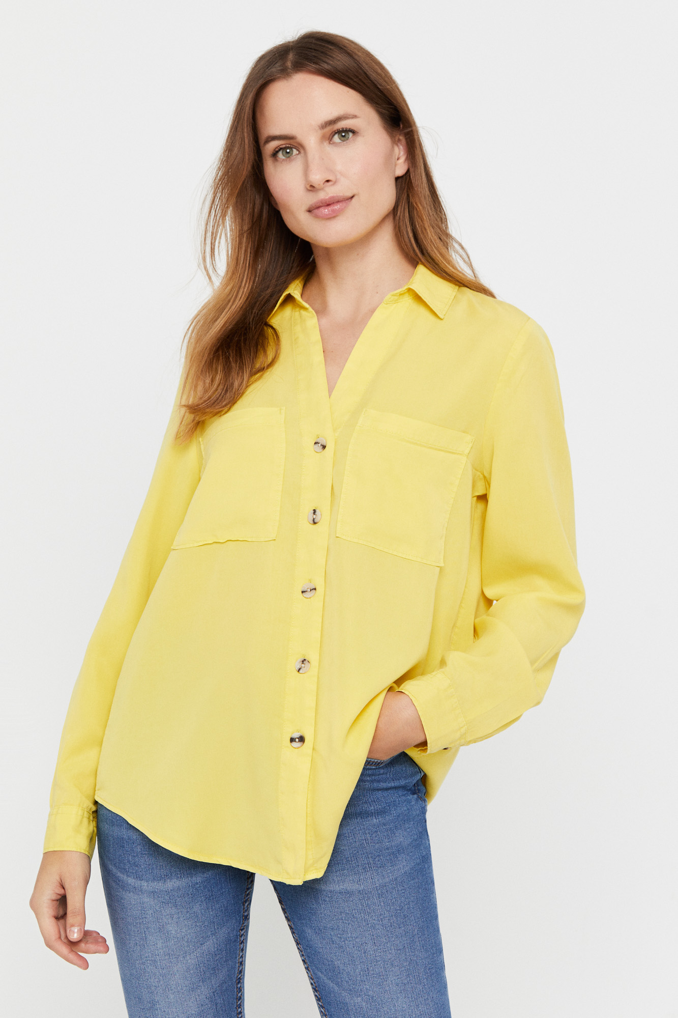 Camisa vaquera tencel Ofertas en blusas y camisas de mujer