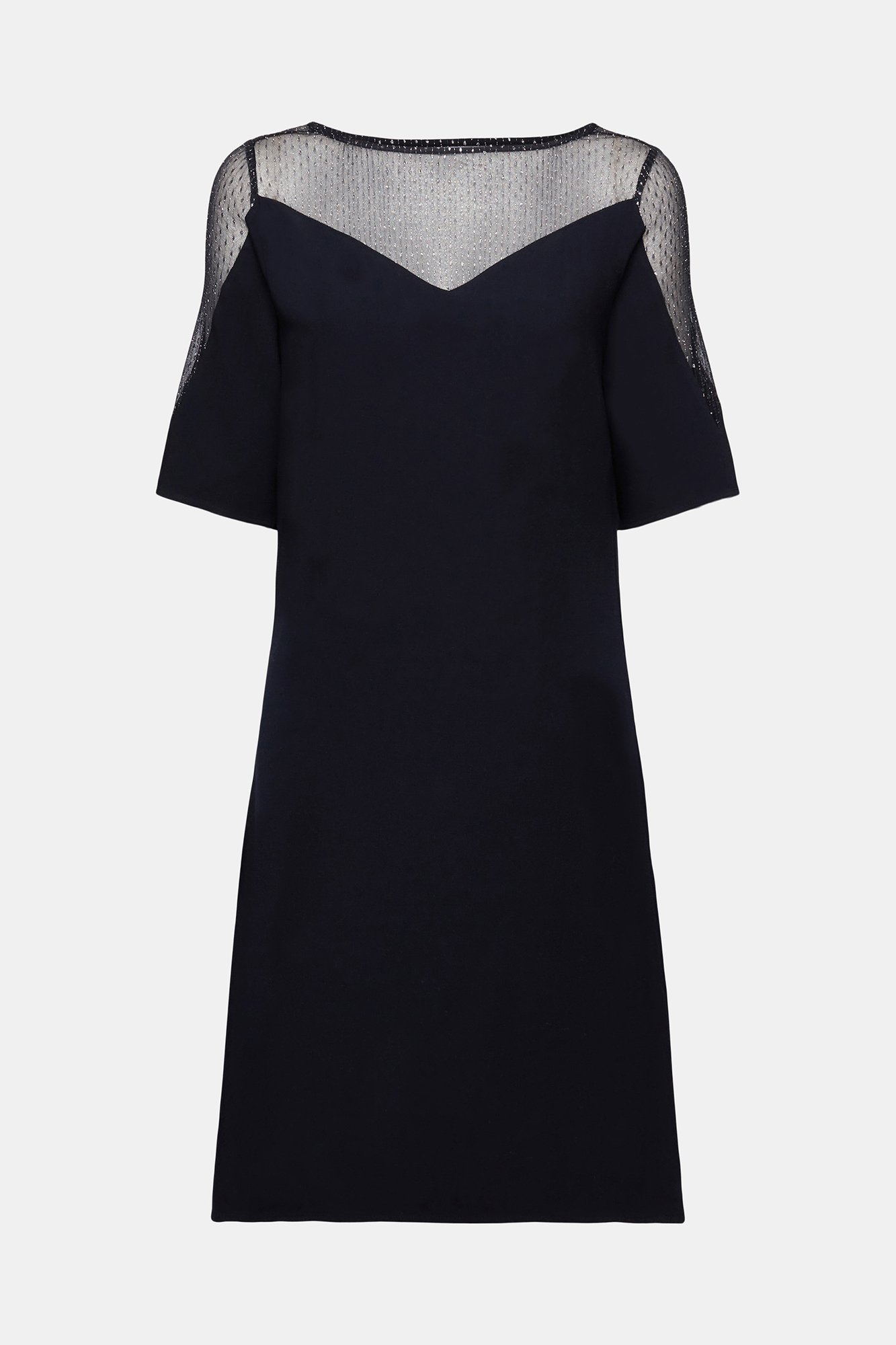 Vestido curto material reciclado monocolorido Ofertas em