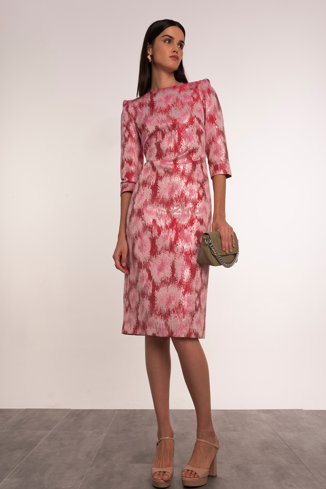 Vestido midi lapiz jacquard Ofertas en vestidos de mujer Fifty