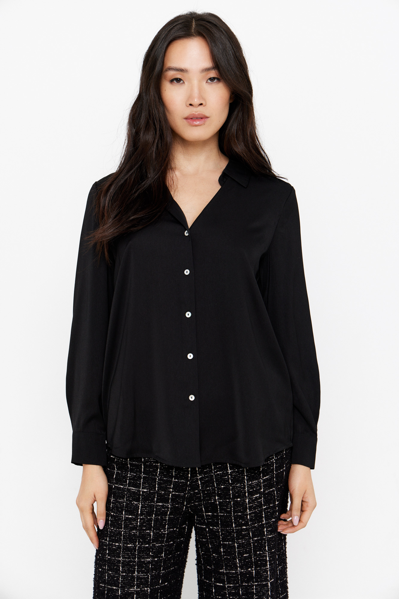 Camisa satinada Ofertas en blusas y camisas de mujer Fifty Factory