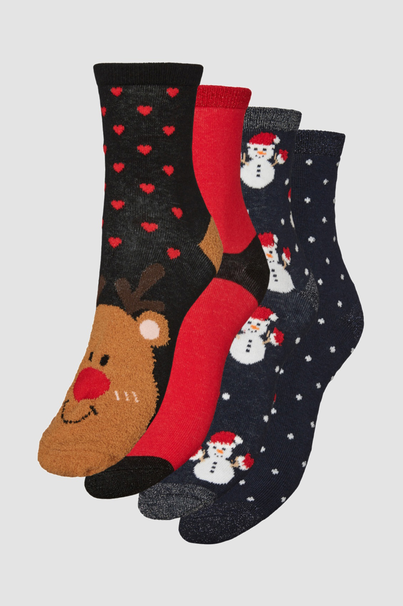 Pack 2 calcetines largos Navidad de Mujer TEX