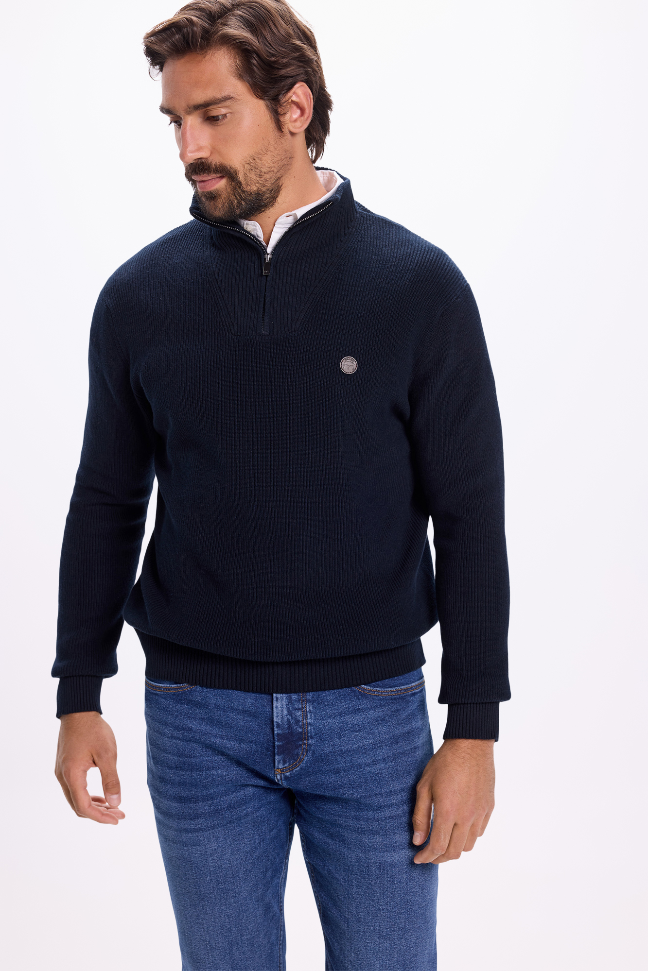 Jersey media cremallera de algodón | Ofertas en jerséis de hombre