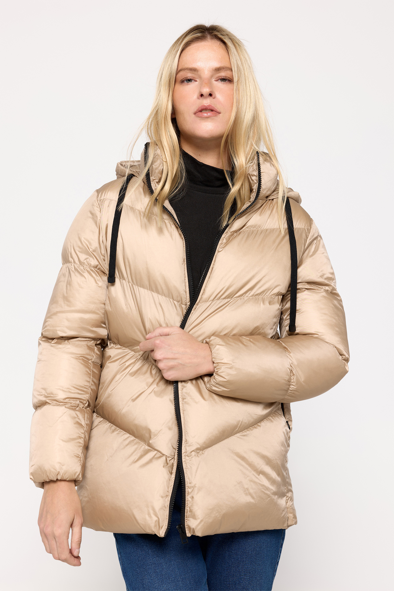 Fifty Factory Abrigo Mujer Interior Borreguito Abrigo Acolchado