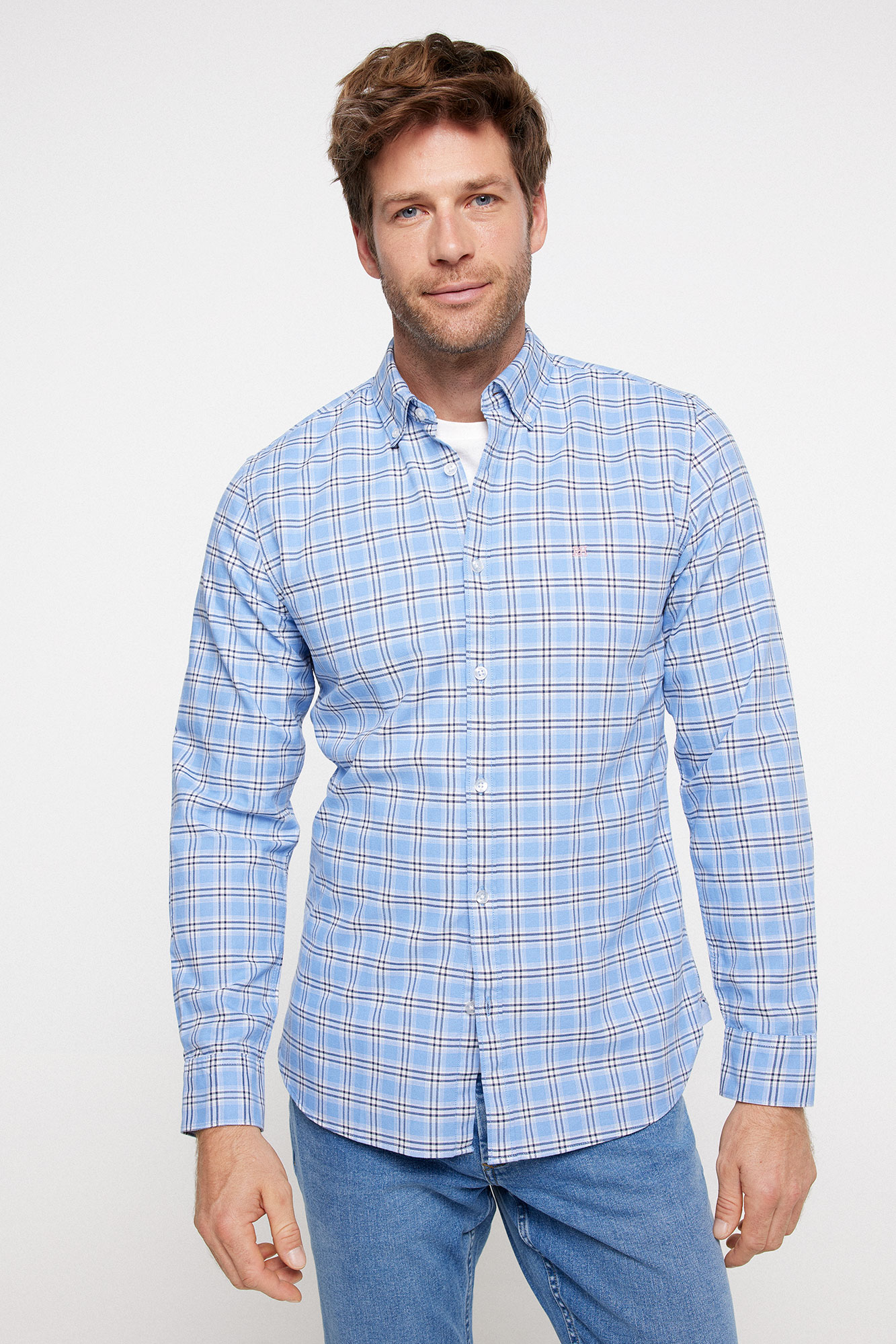 Camisas Gant Hombre Camisa Oxford Cuadros Ofertas En Camisas De