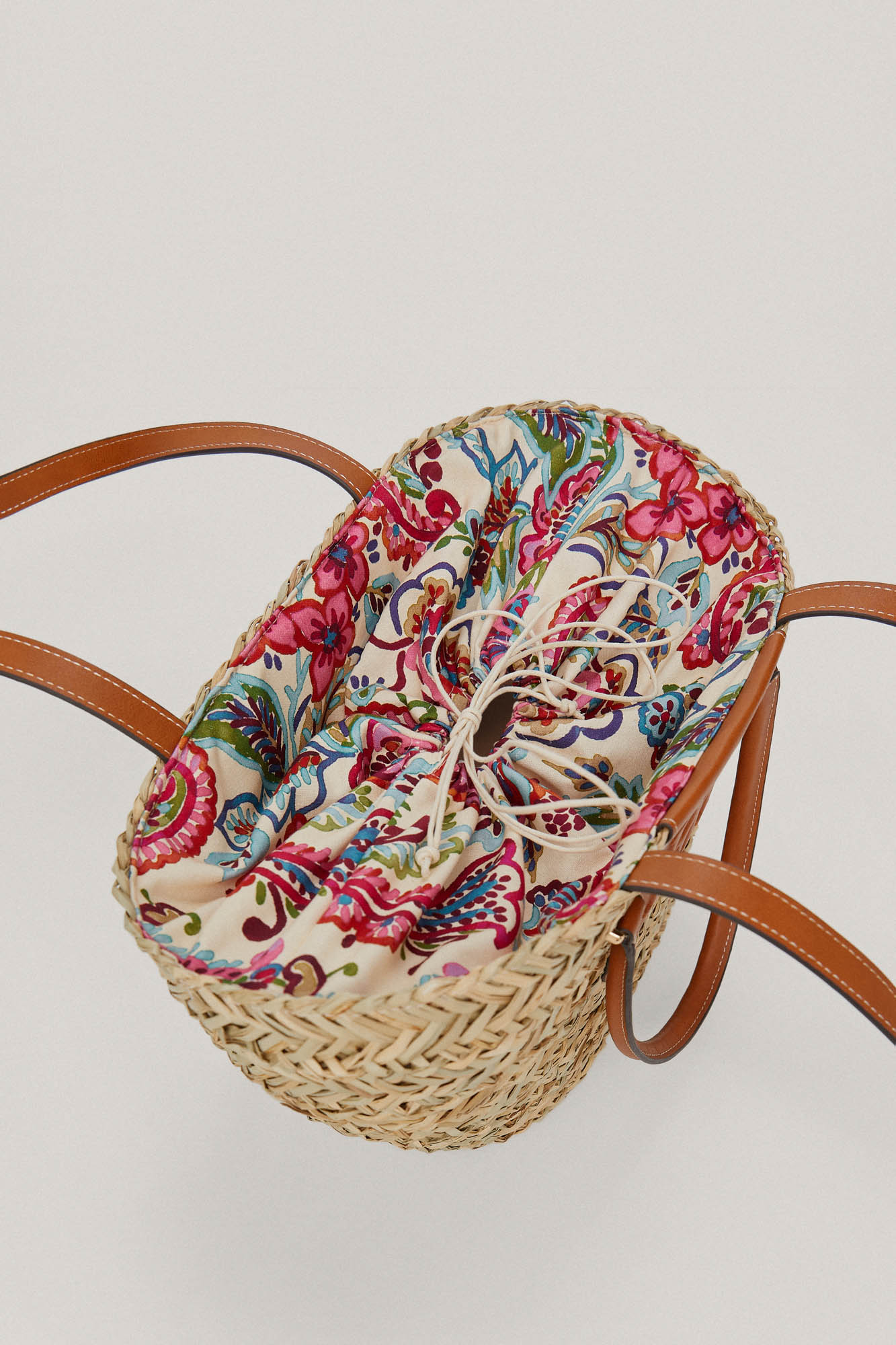 Basket Bag Cesta Pedro Del Hierro Bolso Grande Estilo Capazo De Rafia