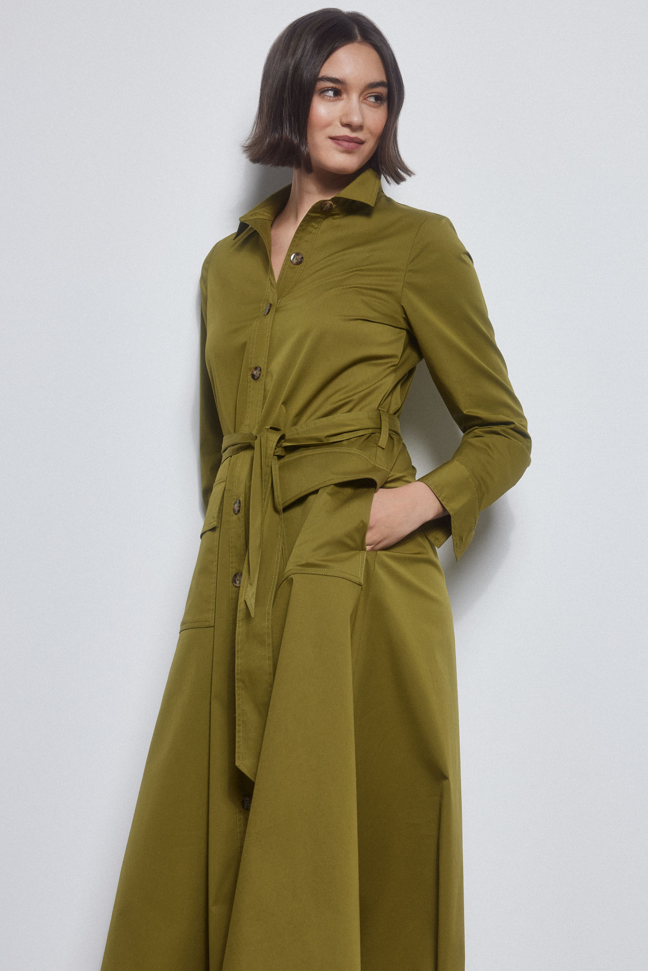 Vestido camisero de popelin Ofertas en vestidos de mujer Fifty