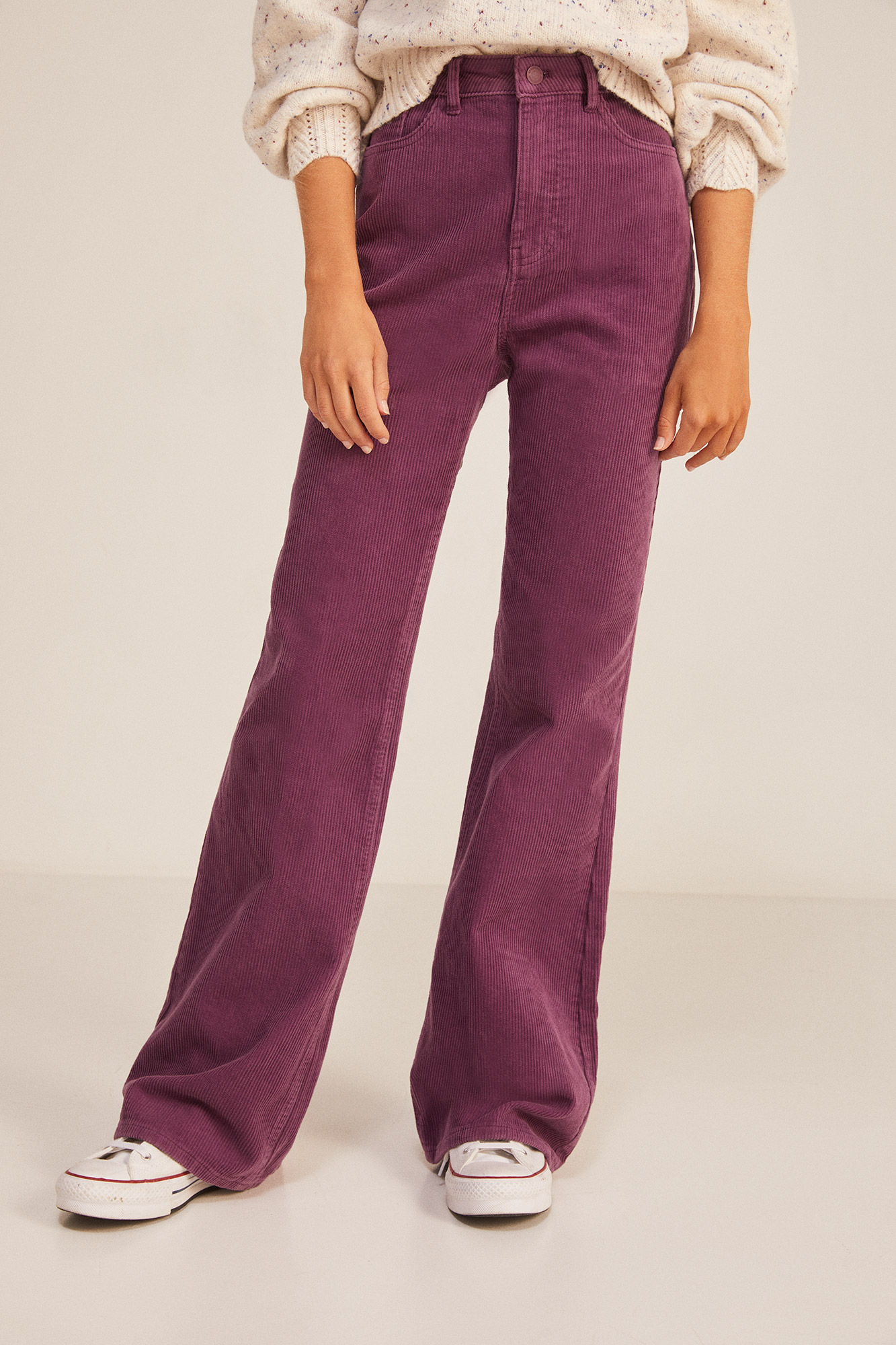 Pantalón de pana campana fit, Pantalons pour femme