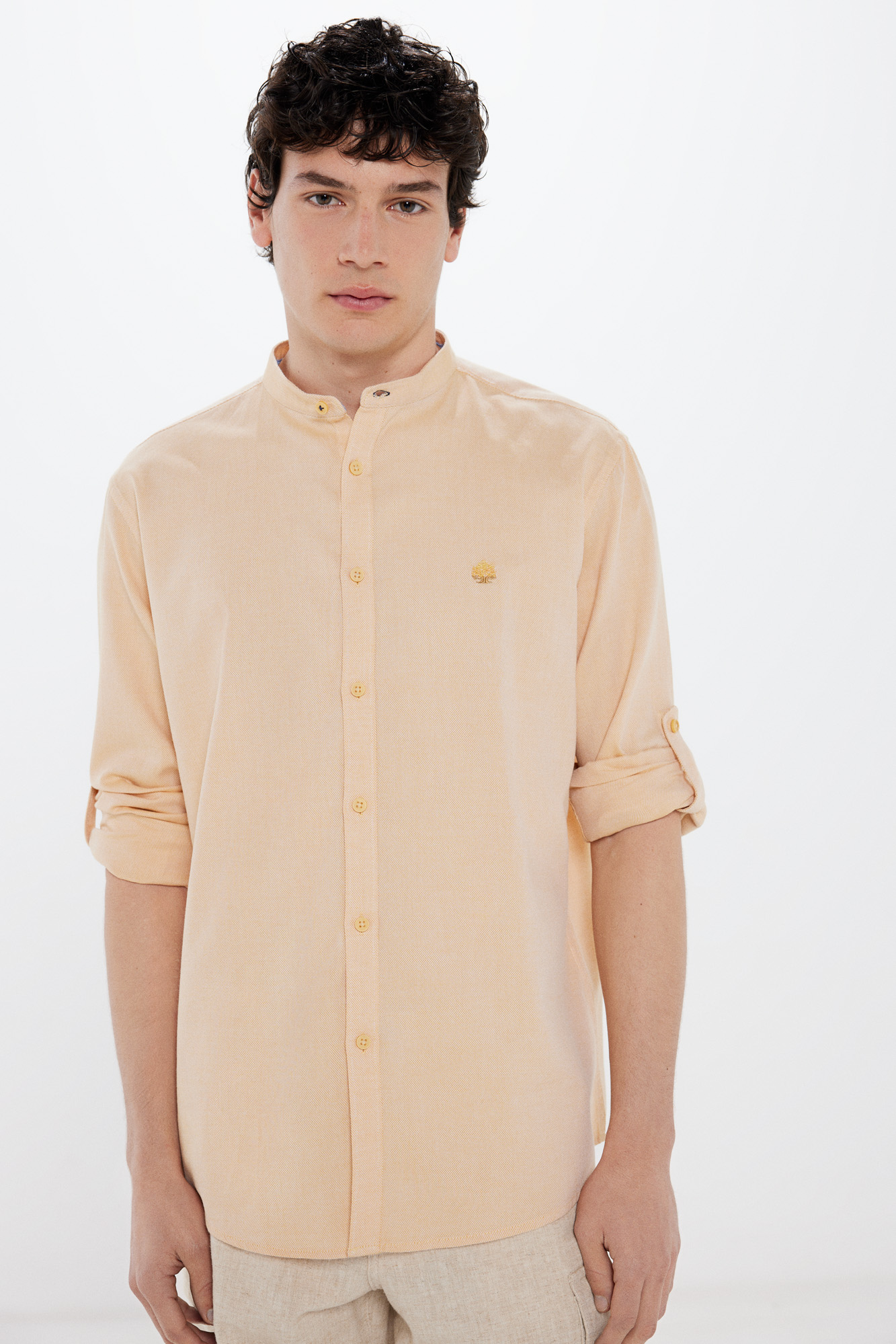 Camisa Polera Mao Springfield Para Hombre - 100% Algodón, Corte Custom Fit Y Cuello Con Contraste