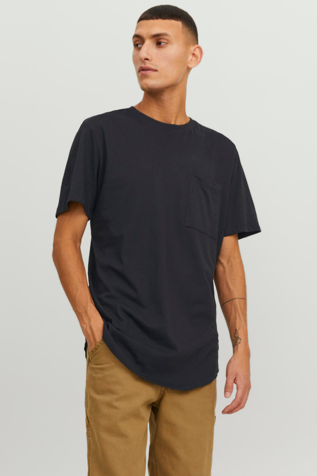 Lagenlook Linea A Campana Long Glocken Basic Shirt Tunica Jersey 44 46