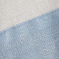 Springfield Camisa lino bloque color azul medio