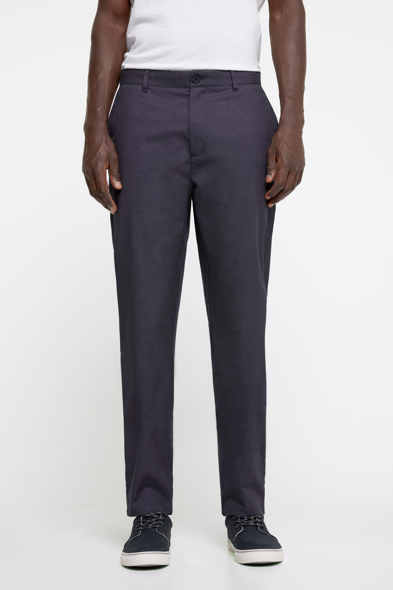 Calças chino formais estrutura bicolor Ofertas em calças de - Main Image