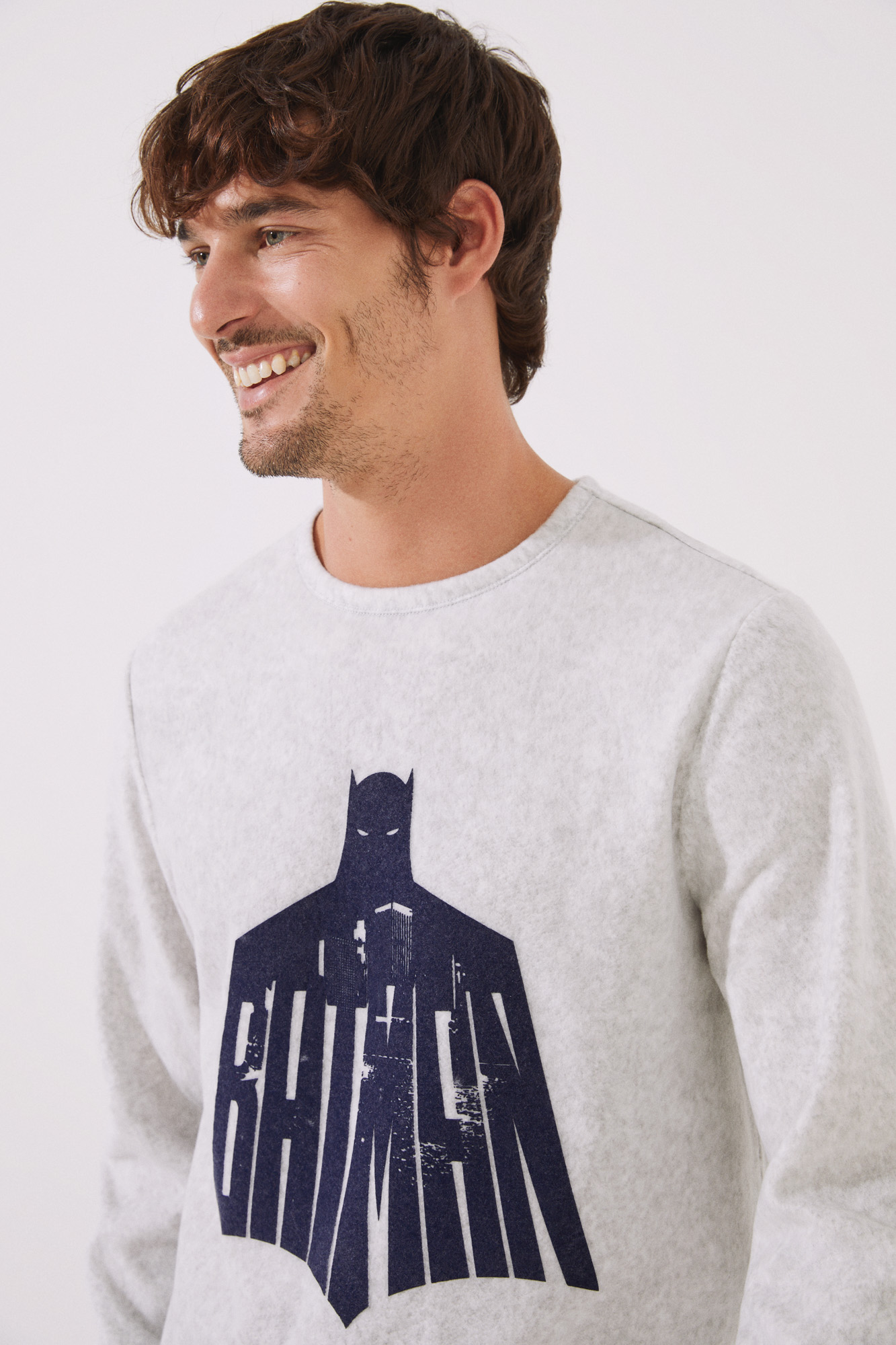 Pijama largo hombre polar Batman | Rebajas en pijamas de hombre | Factory