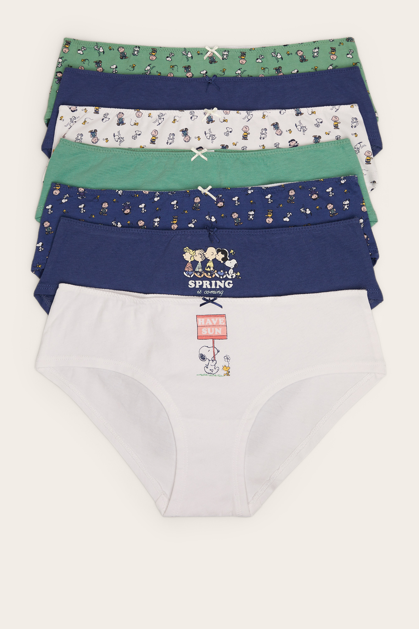 Pack 7 braguitas culottes Snoopy 
